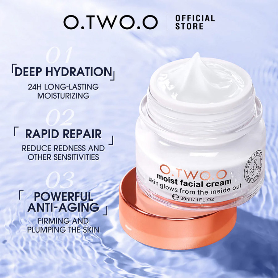 Дневной крем O.TWO.O Skin Care Day Cream Moist Facial Cream Moisturizing Refreshing Day Cream увлажняющий 30 ml фото