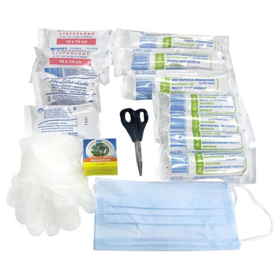 Автомобильная аптечка первой помощи фото