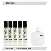 Парфюмерный набор BEAS Lacoste L.12.12. White Blanc Men 5*5 ml M206