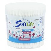 Ватные палочки SoftLife круглая банка 200 шт.