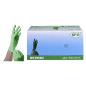 Перчатки неопудренные (смесь латекс/нитрил) SFM размер S 100 шт
