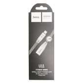 USB-кабель hoco U11 Intellegent Power Off Lightning черный