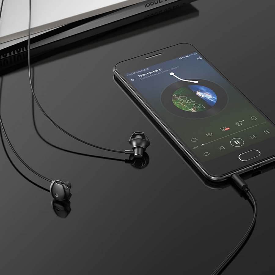Гарнитура hoco M75 Earphones Черная фото