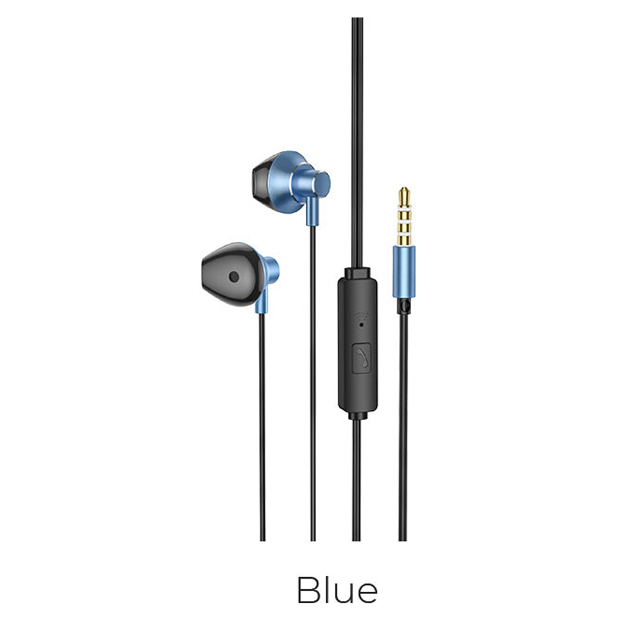 Гарнитура hoco M75 Earphones Синяя фото