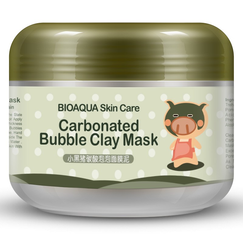 Кислородная маска Bioaqua Little Black Pig Bubble Mask Mud 100 g фото