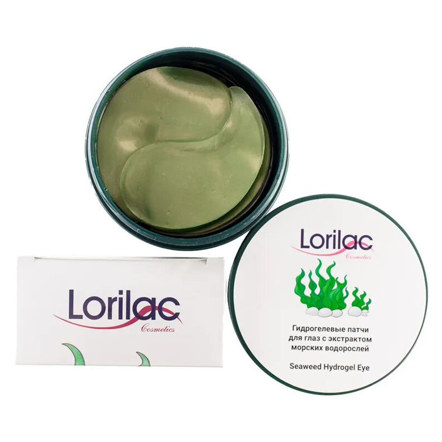 Гидрогелевые патчи для глаз Lorilac с экстрактом морских водорослей 60 шт фото