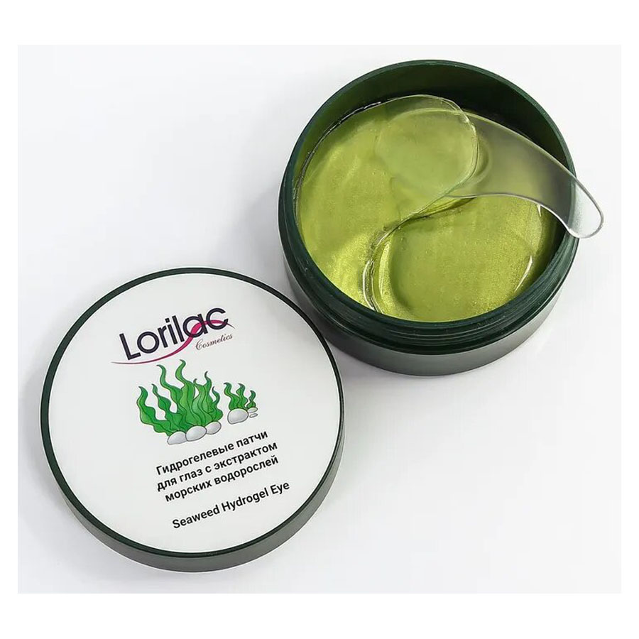 Гидрогелевые патчи для глаз Lorilac с экстрактом морских водорослей 60 шт фото
