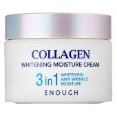 Крем для лица Enough Collagen Whitening Moisture Cream 3 in 1 увлажняющий с коллагеном 50 ml