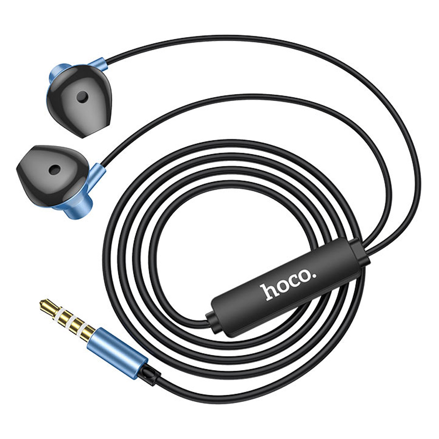 Гарнитура hoco M75 Earphones Синяя фото