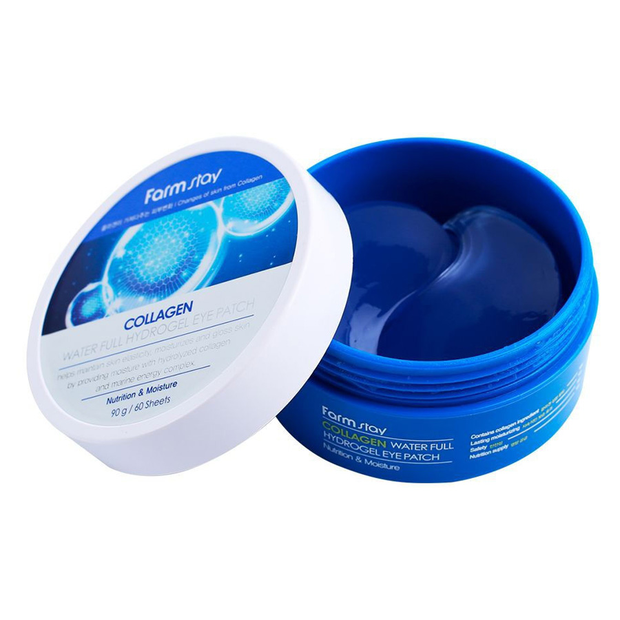 Гидрогелевые патчи для глаз FarmStay Collagen Water Full 60 шт фото